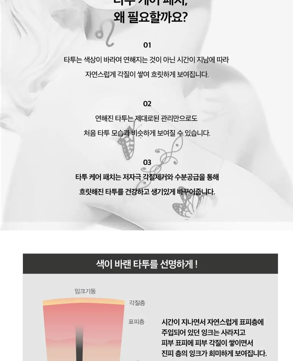 [타투케어] 라보타치 타투 케어 패치 4매 상세페이지 2